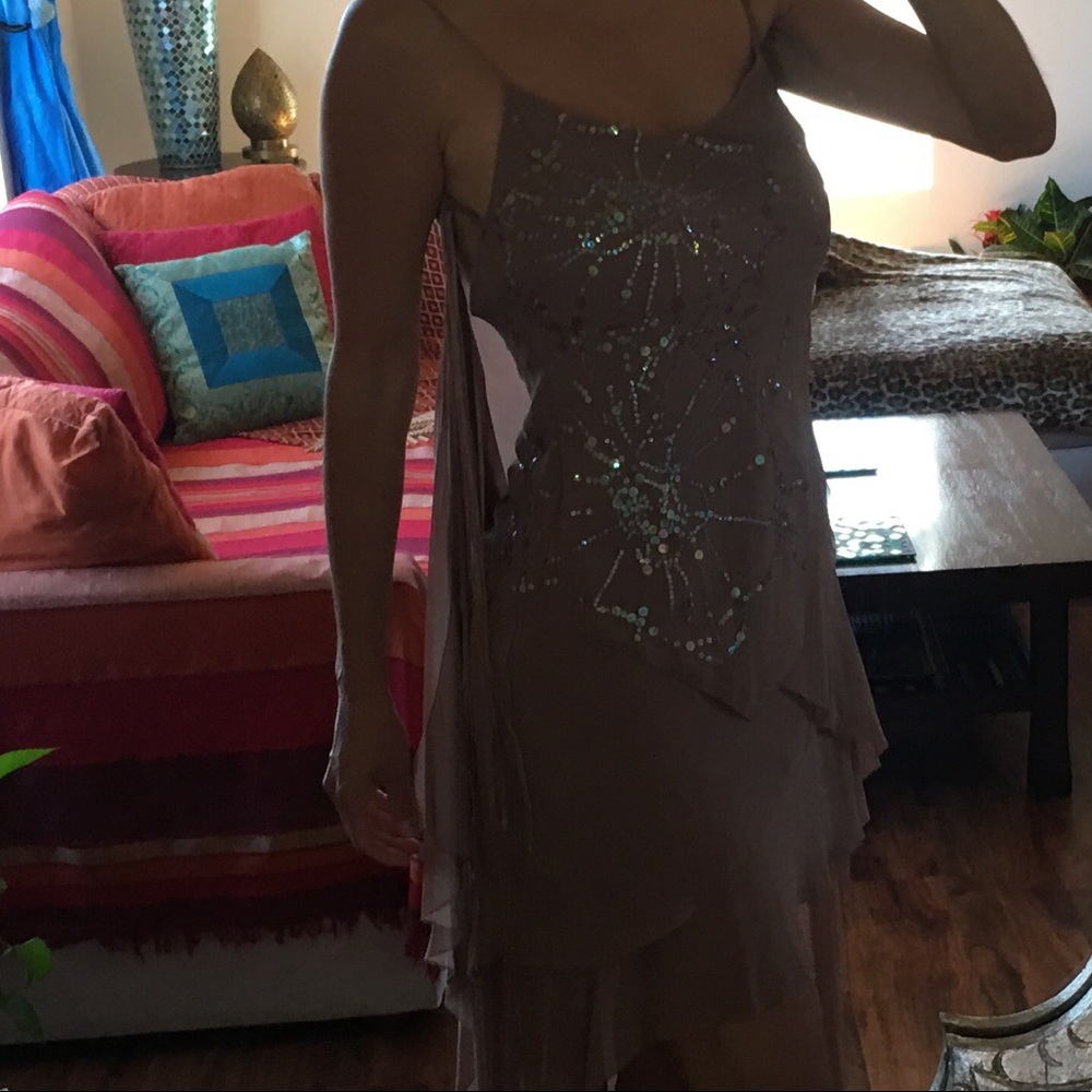 Silk Toffee Color MaxAzria Dress - Picture 7 of 7